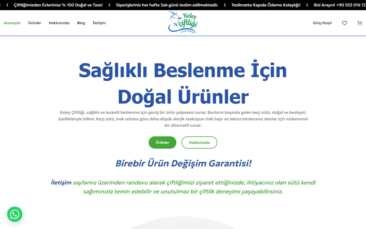 kelesciftligi.com ana sayfası